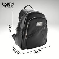 Gambar Martinversa LAV3 Tas Ransel Wanita Fashion Woman Backpack Kulit Sintetis PU Leather Hitam - Hitam dari Martin Versa Kota Administrasi Jakarta Pusat 4 Tokopedia