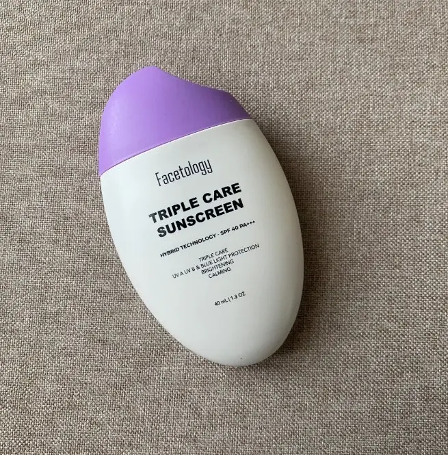 [ORI SHIELDTAG] Facetology Triple Care Sunscreen SPF 40 PA+++ 40ML Sunblock 3