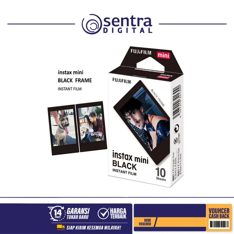 Fujifilm Instax Mini Film Refill Single Black Frame 0
