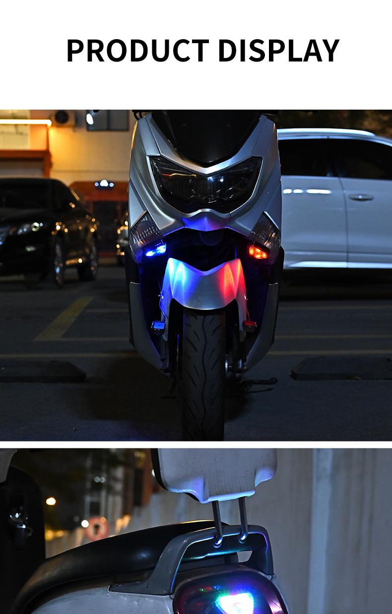 Product Introduction of 1pc RGB Car Fake Security Light Solar Powered Simulated Dummy Alarm Wireless Warning Anti Theft Caution Lamp LED Flashing Imitation 24