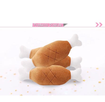 Đồ chơi xương chân gà, cho chó và Chó Con Nhai, Nhồi Bông có âm thanh kêu cót két, vật liệu thân thiện với thú cưng 6