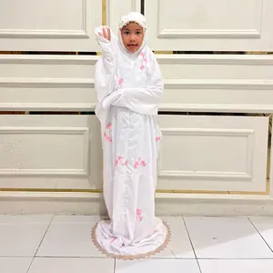 AN-NISA MUKENA ANAK LAJURAN SD BORDIR BUNGA SHANUM-MUKENA ANAK MURAH