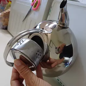 Tea Pot Silver/Teko Air 2 Ukuran/Teko Saji Stainless Steel Kettle Anti Karat Teh Souvenir Kado