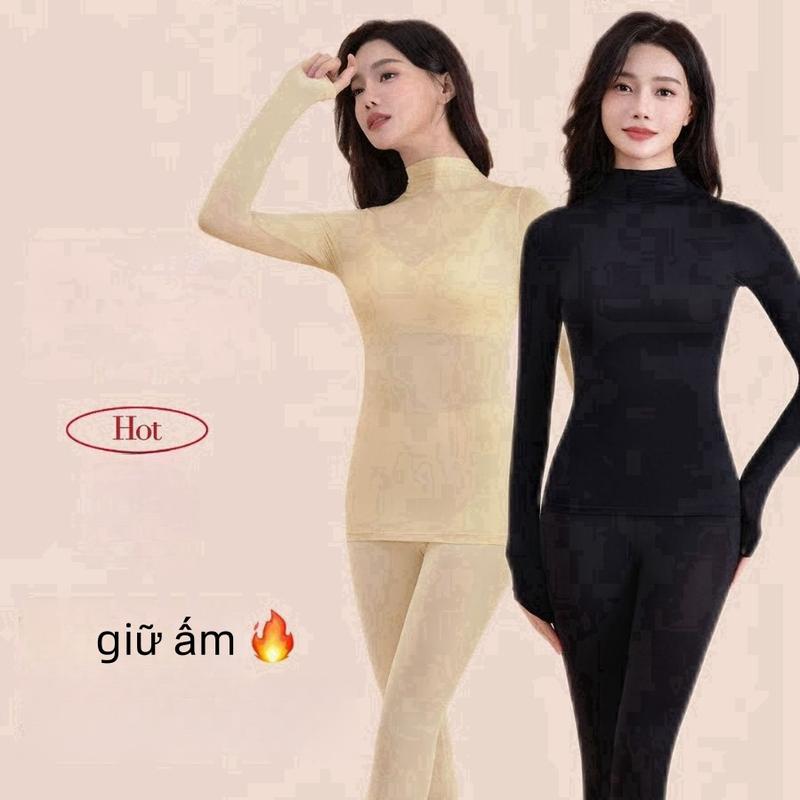 Bộ quần áo ấm áp nữ, quần lót mỏng chống lạnh, nhẹ và ôm sát, siêu co giãn,…