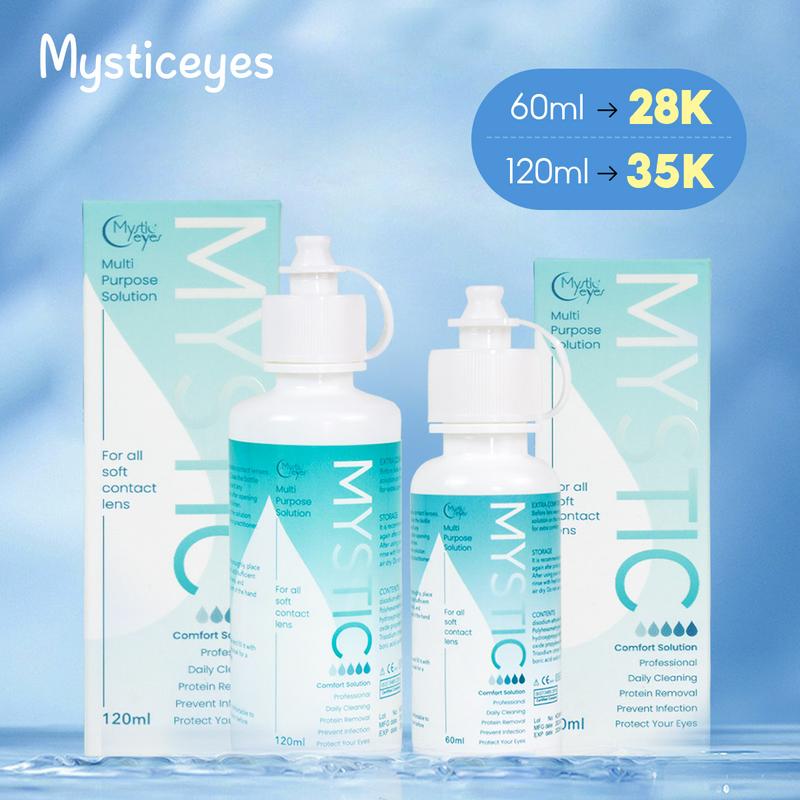 Kính áp tròng Dung dịch chăm sóc mysticeyes Giảm khô mắt 120ml Chăm sóc kính áp tròng