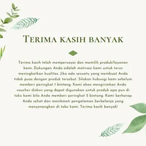 SHOP VIP INDONESIA - Surat Terima Kasih