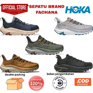 Hoka Kaha 2 Low Sepatu Hiking Pria Olahraga Mendaki Trail Mens