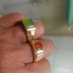 CINCIN PRIA  MODEL TERBARU ELEGANT DENGAN MODEL SIMPLE MEWAH BATU AKIK ASLI