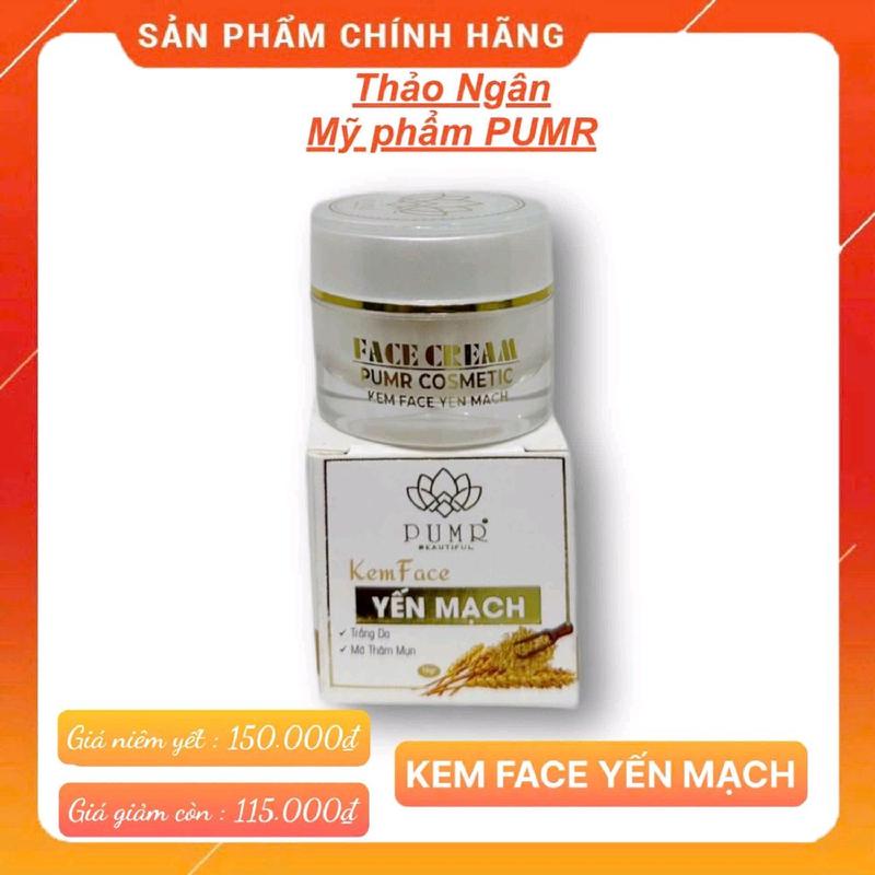KEM FACE YẾN MẠCH 10GR - PURM Face dưỡng da ban đêm Da nhạy cảm