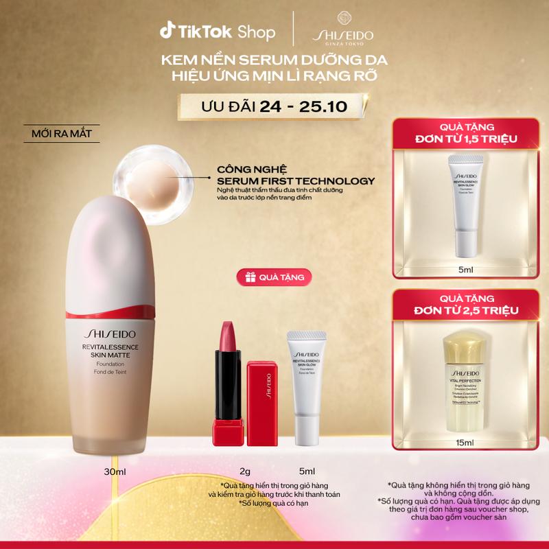 Kem nền Shiseido Revitalessence Skin Matte Foundation 30ml