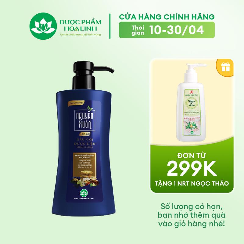 Dầu gội Dược liệu Nguyên Xuân Sạch Gàu 350ml - Tặng thêm 10% thể tích giá không đổi