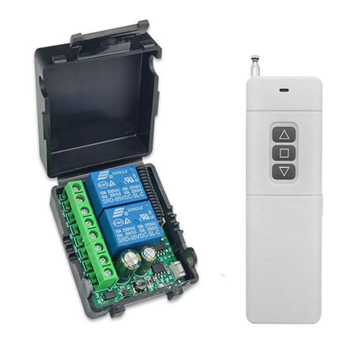 Jual Remote Control Switch Motor 2 Way Forward and Reverse 433Mhz DC6V ...