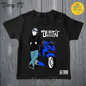 BAJU KAOS ATASAN ANAK DHOT DESIGN BAHAN 100% KATUN COMBADE BISA FREE NAMA!!! Fashion