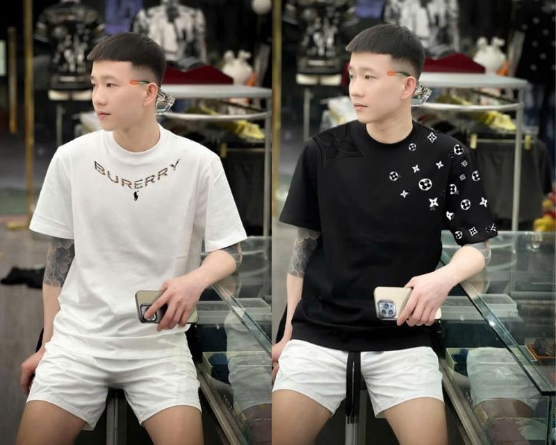 [ Mua Set Bộ Tặng Qùa ] Đồ bộ nam nữ tạo kiểu thêu chữ , in họa tiết boy phố . Chất vải cotton co dãn bốn chiều thoáng mát , form áo dễ phối đồ Menswear Cổ Tròn