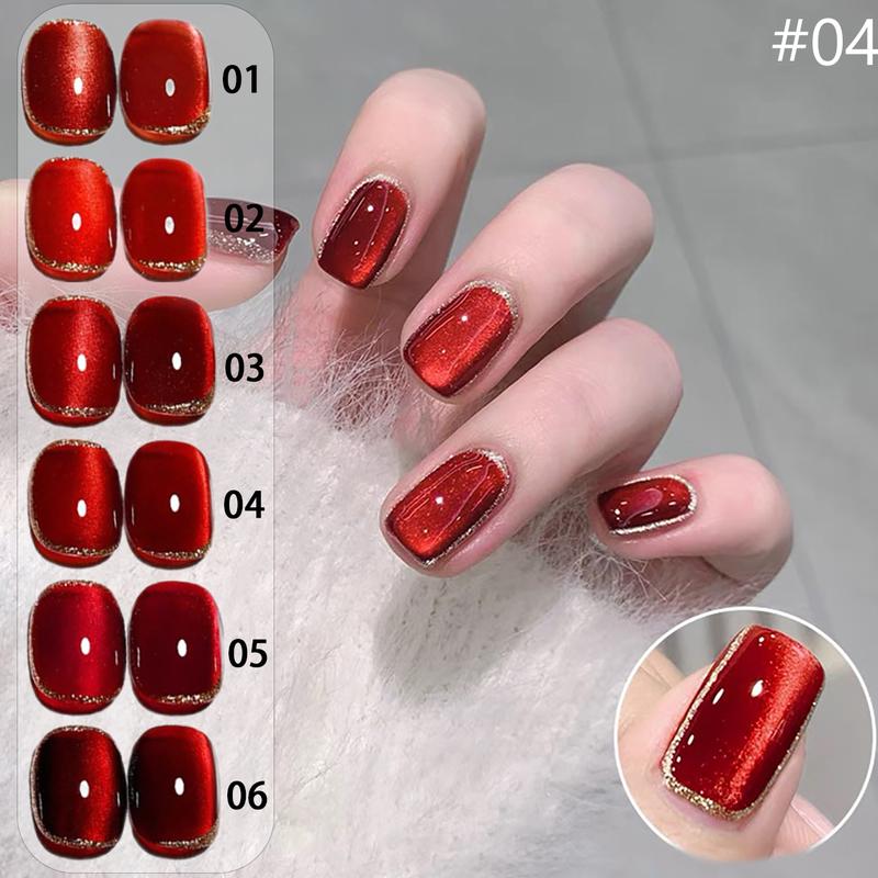 Sơn Móng Tay Gel Mắt Mèo Pha Lê Đỏ Tráng Gương MIANEL 12ML Hàng Mới Về Năm 2025 Gel Nam Châm Mèo Quang Trị Liệu Màu Đỏ Thích Hợp Cho Móng Tay Màu Đỏ Sử Dụng Nghệ Thuật Làm Móng