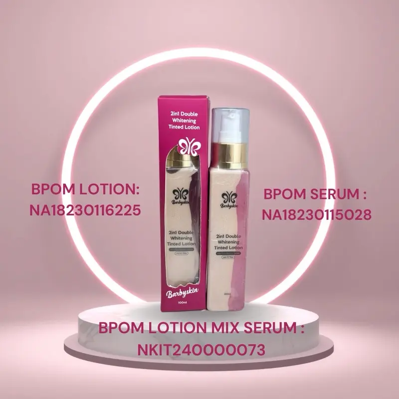 BARBYSKIN 2IN1 WHITENING TINTED LOTION WITH BOOSTER SERUM 100ML [1 BOTOL] 3