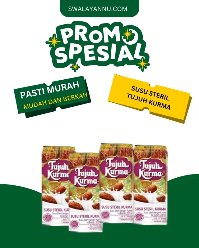 Tujuh Kurma Susu Steril Kurma 189mL 0