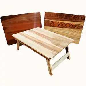 Meja Belajar Kayu - Meja Lipat Kayu Jati - Meja camping Kayu Jati - Meja Laptop Kayu Ukuran 48 x 33 x 20