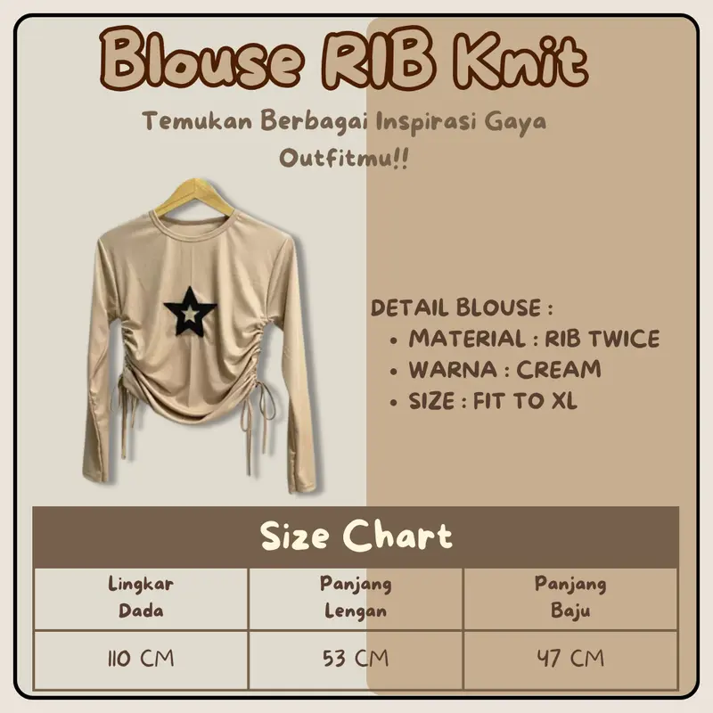 Setelan Wanita Casual | 3 IN 1 Outfit (Atasan Starla Blouse, Celana Cargo, Hijab Bella Square) | Kombinasi Oneset Hangout Kekinian - VM009 1