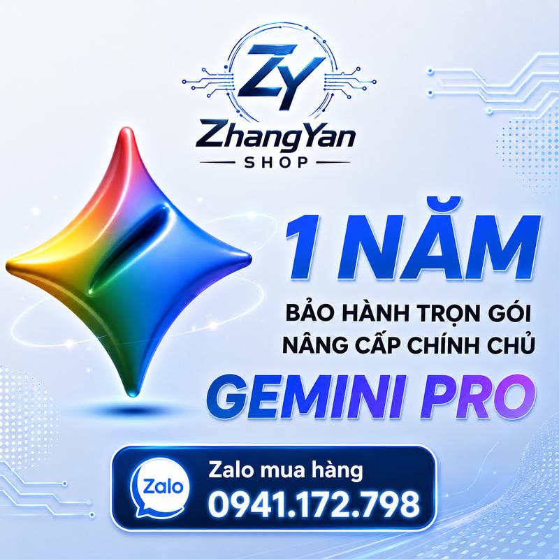 Gemini AI Pro – Trợ lý AI cao cấp từ Google 5TB 12Month