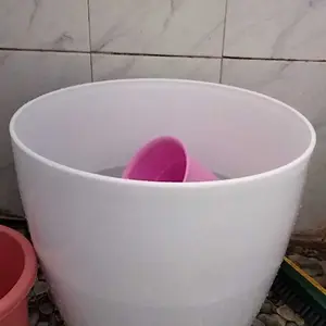 Pot Roda/Bak Mandi Size Jumbo XXL Putih - Pot Modern Lovenia 50 D40