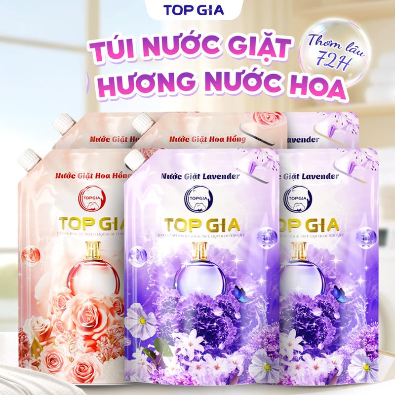 [GIẢM GIÁ SỐC] TOPGIA Sản Phẩm Nước giặt xả TopGia hương Lavender, Nước giặt xả quần áo làm sạch, ngừa khuẩn, làm mềm vải và lưu hương dài lâu (1L) nth