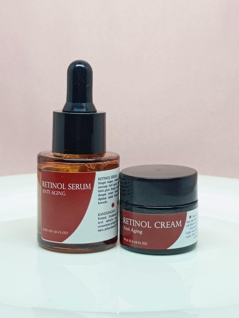 Product Introduction of PAKET RETINOL NIGHT SERUM & CREAM Untuk Mengatasi Flek Hitam dan Mencegah Penuaan Plus Anti Aging Memutihkan, Memudarkan, Mencerahkan Wajah 17