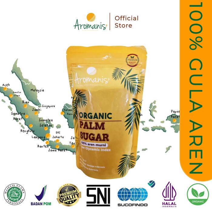Gambar Aromanis Palm Sugar, Gula merah semut aren 250gr merk Aromanis, Arenga Palm Sugar dari Aromanis Sugar Kota Bandar Lampung Tokopedia