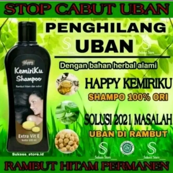 shampo kemiri mengurangi rambut ber uban bpom.ori ya kk.