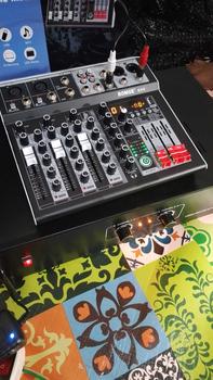 Product Review of BOMGE 4/6 Channel Audio Interface Sound Board Mixing Console 16-Bit 99DSP DJ Mixer Audio Reverb Effect +48V Phantom Bluetooth Studio Audio Mixer For Karaoke Studio Streaming from a**3 3