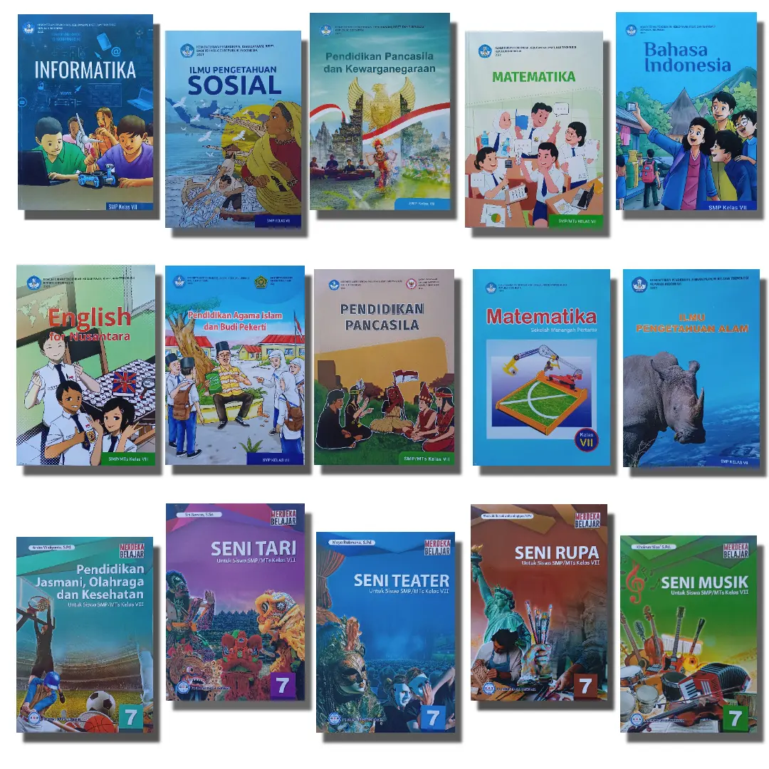 Buku Kurikulum Merdeka SMP Kelas 7 Kurikulum Penggerak Revisi Terbaru Kemendikbud Matematika Bahasa Indonesia Inggris Agama Islam Ilmu Pengetahuan Alam Sosial Informatika