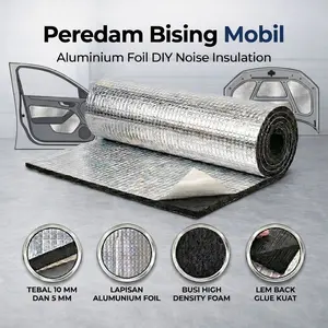 Peredam Panas dan suara interior Mobil Aluminium Foil Noise Insulation Peredam Panas Kap Mesin Mobil thermal foam