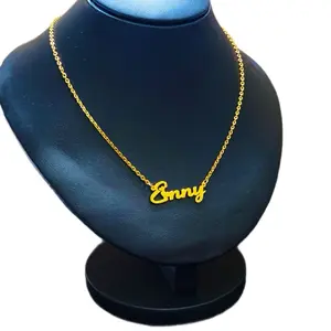[Beli 1 Bonus 1 Cincin] Kalung nama lapis emas fashion cewek korea