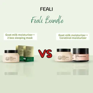 [BPOM] FEALI 5X Pro-Xylane Goat Milk Anti-Aging and Moisturizer Cream Mencerahkan Wajah Pelembab Hitam