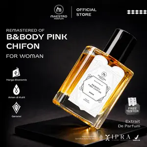 Parfum Wanita Pink Chiffon Parfume Cewek Maestro Parfum Parfum Wanita Tahan Lama 24 Jam