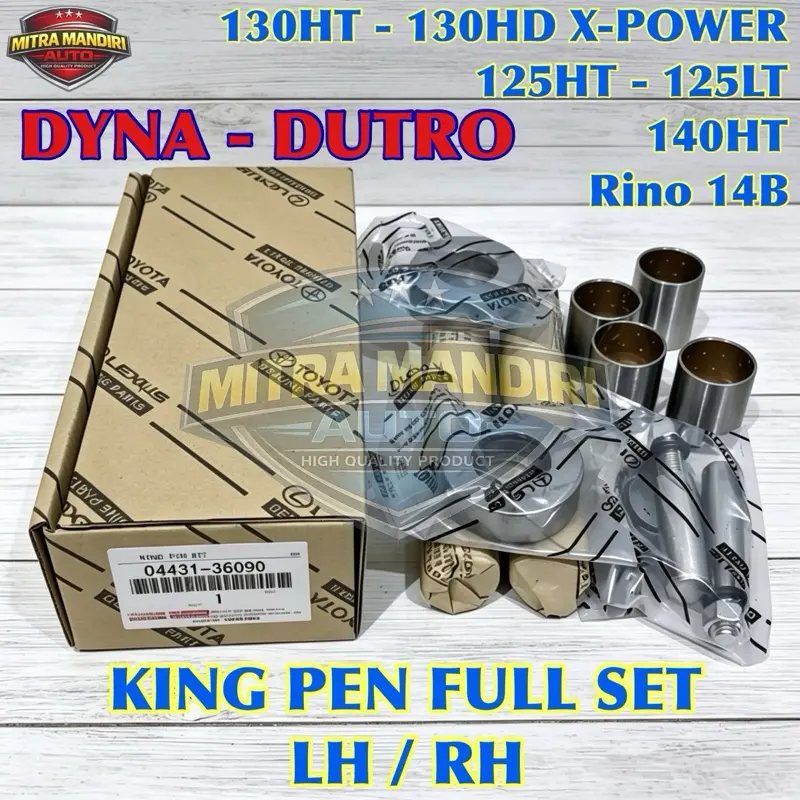KING PIN , KING PEN SET DYNA DUTRO HT 125HT - 125LT - 130HT - 130HD XPOWER - 140HT - RINO 14B HIGH QUALITY