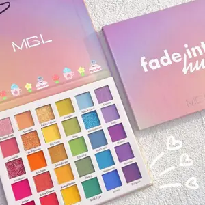 [BPOM] BeautyIsYour MGL Eyeshadow Rainbow 30 Color Matte Shimmer Glitter Pigmented FREE BRUSH