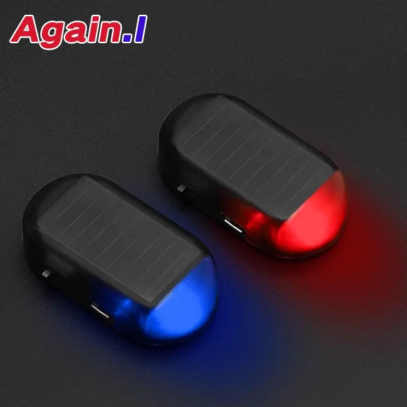 Đèn Cảnh Báo Chống Trộm, Cho Xe Hơi, Sạc Năng Lượng Mặt Trời, Đèn Nhấp Nháy LED