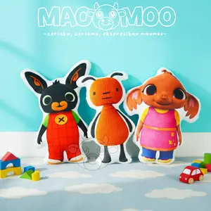 MaoMoo Bantal Boneka Bing Bunny Lucu Ukuran S | Mainan Anak | Free Custom Nama MM062