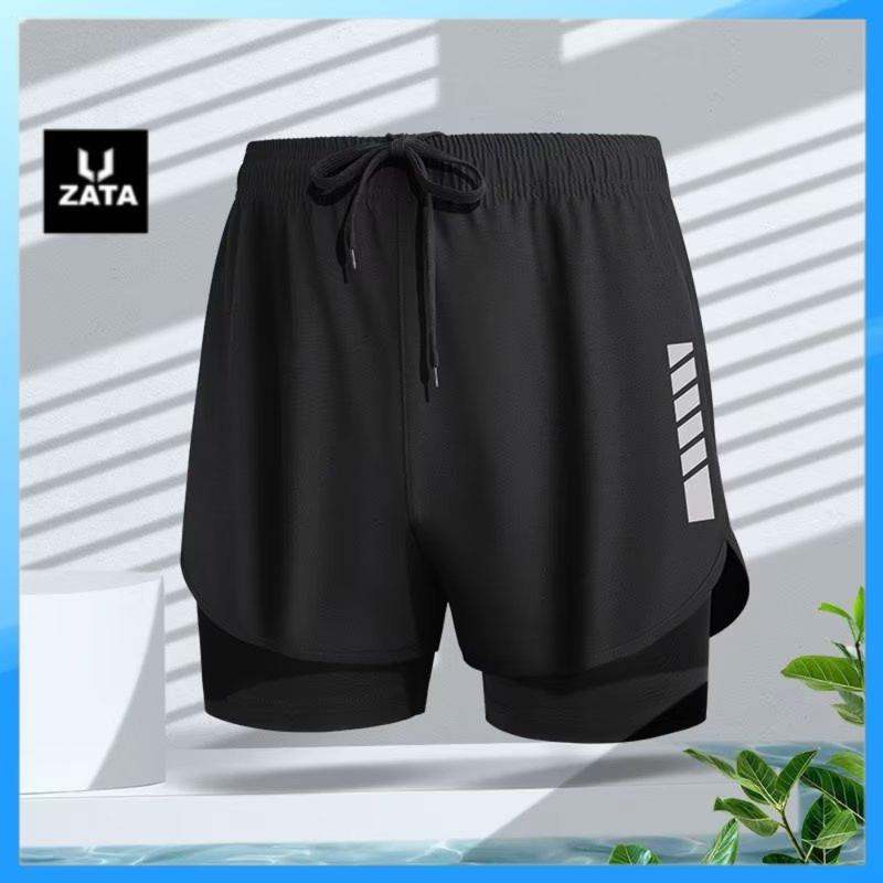 Quần bơi 2 lớp nam DK70, Quần short nam chạy bộ, thể thao, chơi Pickleball, Tennis - ZATA