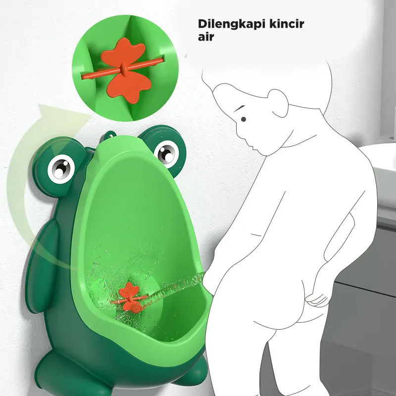 Inaso Training Potty Toilet Boys Tempat Buang Air Kecil Trainning Potty Frog Pispot Tempat Pipis Anak Laki Laki HSB811 1