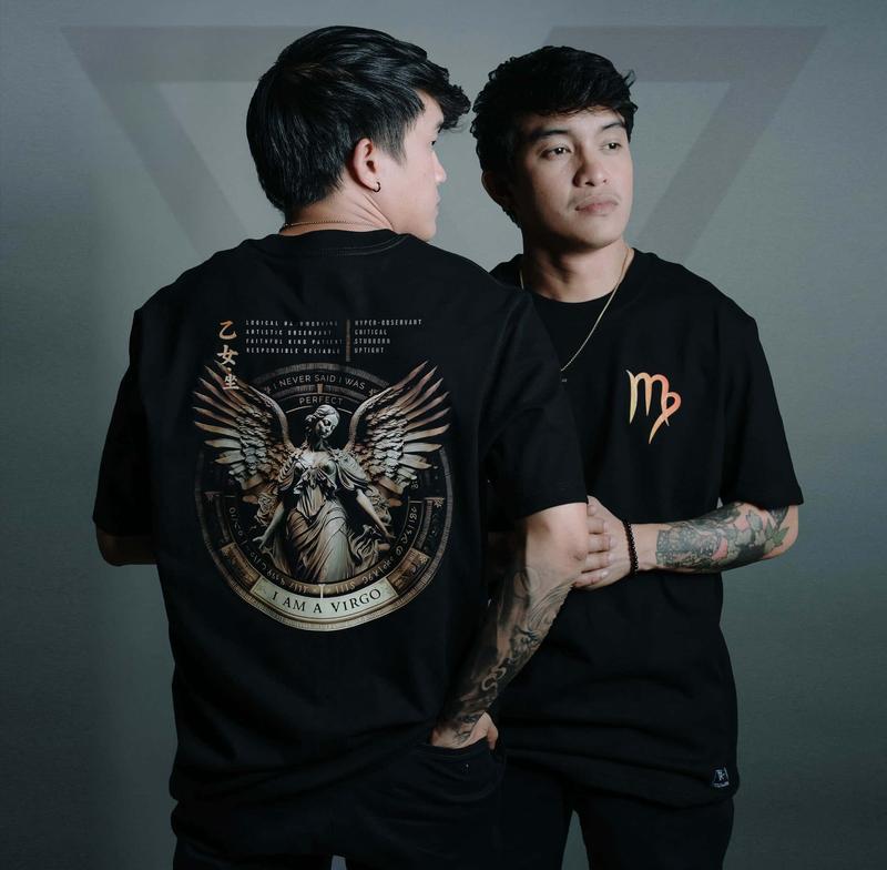 Kaos Zodiak terbaru, gaya streetwear, modis dan trendi, bahan katun, unisex untuk pria dan wanita. 0