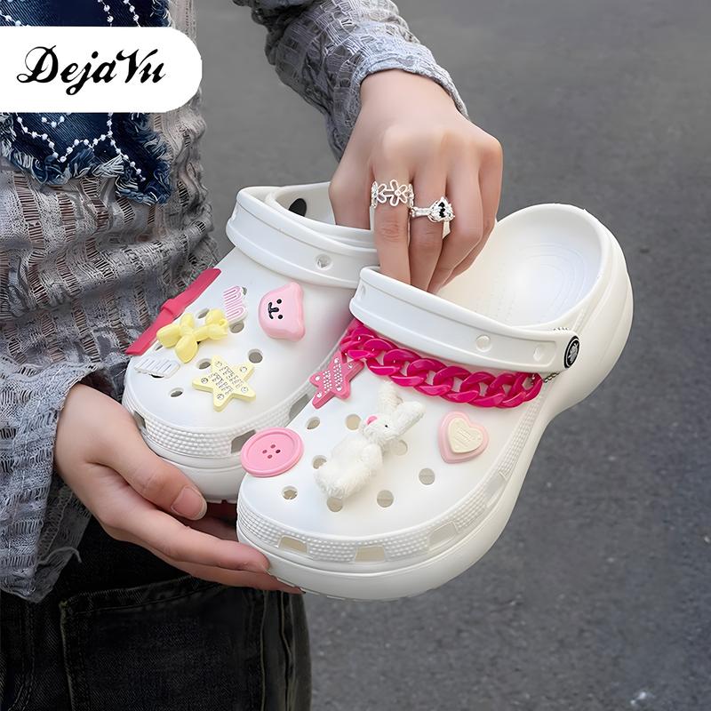 Dejavu Sandal Slop Wanita Karet Sendal Wedges Wanita Sandal Kodok Rumah Selop Baim Dewasa Kekinian Sandal Anti Slip HSN124 1