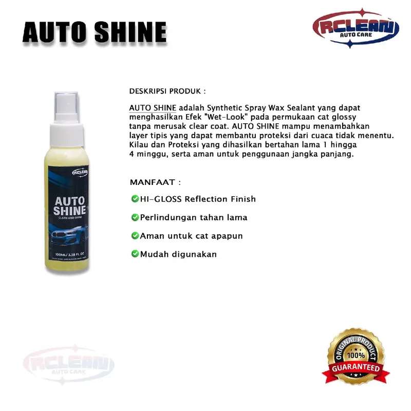 Paket Sabun Cuci Kendaraan Bubble Gum RCLEAN Auto Care Microfiber - Pengkilap 4