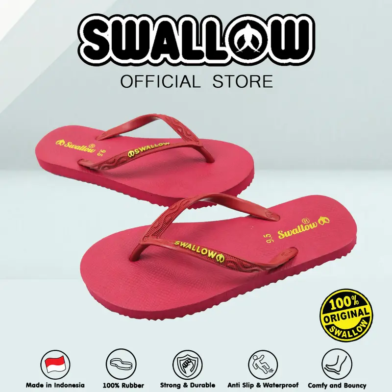Swallow Sandal Jepit Nice - Sandal Jepit Karet Wanita Dewasa Anti Slip 5
