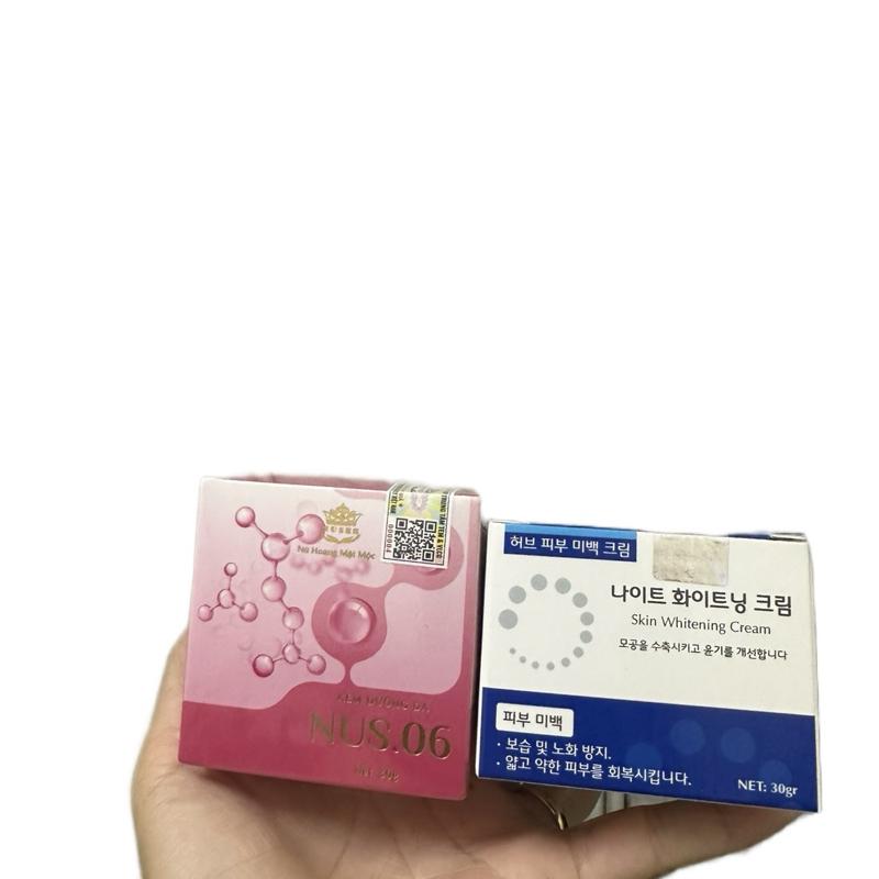 Nusee Combo Cặp Kem Ngày Đêm NUS06 Kem Ngày 30g & Kem Đêm Hàn Quốc 30g Dưỡng Da Cao Cấp Mờ Nám Tàn Nhan Trắng Da Kiểm Soát Dầu An Toàn Cho Mọi Loại Da
