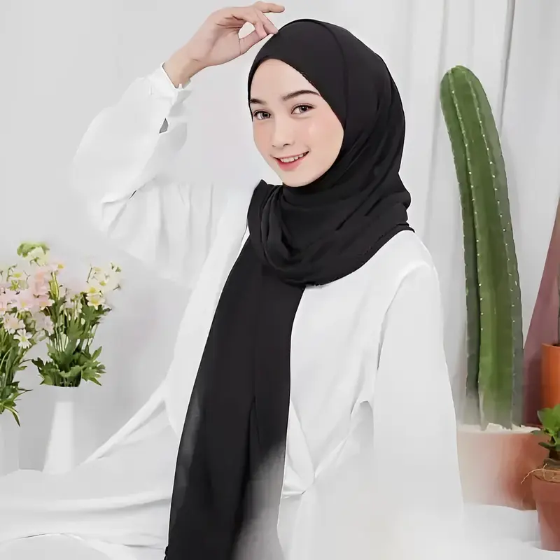 Pashmina Ceruti Baby Doll Polos / Pashmina Ceruty Instan Cantik / Jilbab premium Muslim Kerudung Ceruti Ceruti 0
