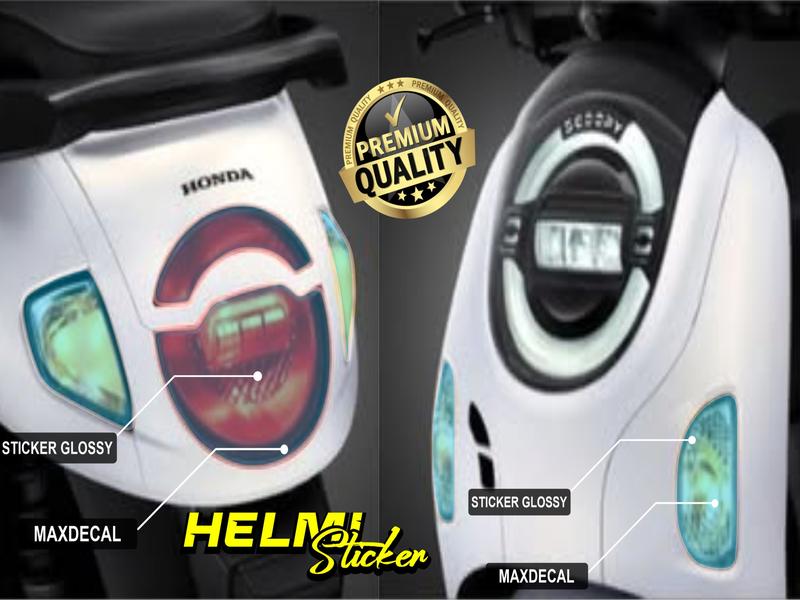 STICKER TRASPARAN PELINDUNG MIKA SEN DAN LAMPU STOP BELAKANG SATU SET HONDA SCOOPY AL NEW 2024-2025 STIKER PELINDUNG MIKA  LAMPU SCOOPY 2024-2025 ANTI GORES PELINDUNG MIKA Motorcycle 7