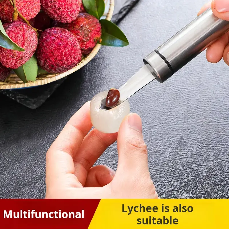 Dụng Cụ Lấy Lõi Tôm Bằng Thép Không Gỉ, Dụng Cụ Hữu Ích Cho Sợi Tôm, Dạ Dày Tôm Và Não Tôm, Loại Bỏ Thịt, Loại Bỏ Hạt Longan, Dụng Cụ Gọt Vỏ, [Thanh Toán Khi Nhận Hàng] 2