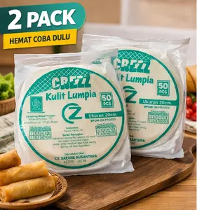 Kulit Lumpia Crezz 2 Pack Isi Banyak | Tipis Lentur Anti Sobek | Cocok Goreng & Frozen Food